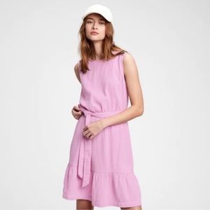 NWT Medium Gap Ruffle Hem Gauze Dress Sage